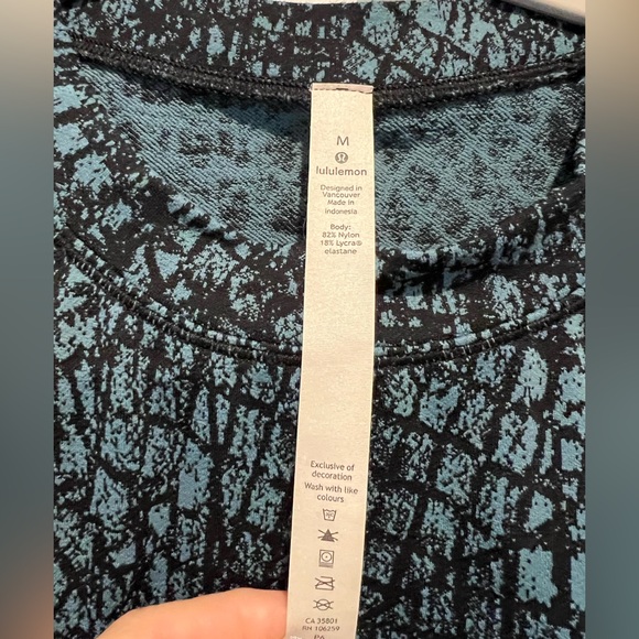 Lululemon Close To Crossing Jacquard Long Sleeve Top Size M - Picture 6 of 9